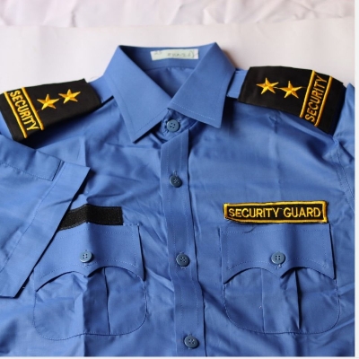 Picture of Security Gurd shirt- Guard Uniform - Security Guard dress Men with Security Epulete & Bach