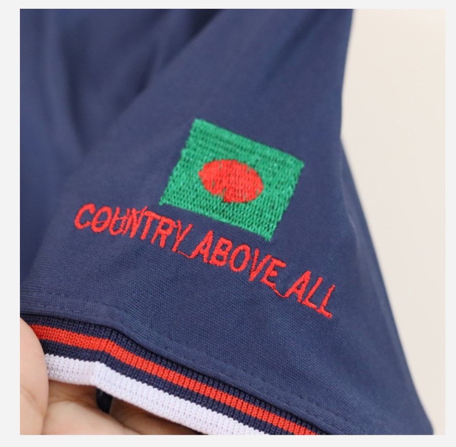 Picture of Collar Polo Shirt Embroidered - Short Sleeved Casual Slim - Men's Polo Shirt