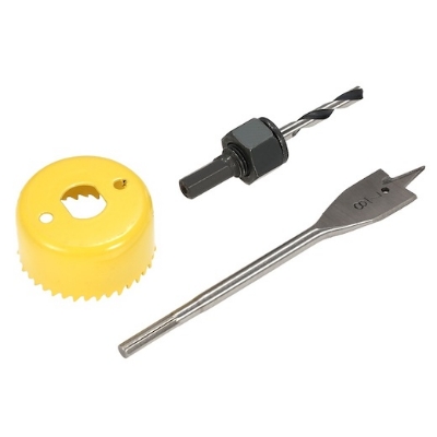 Picture of 3 Piece Hole Saw Set For Door Lock Installation Or Others Wooden Work (Multicolor)