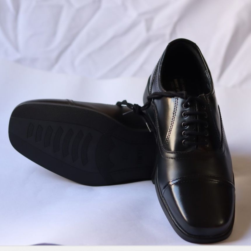 Picture of Leather Oxford Shoe for Men - Leather Shoe for Men - Black Formal Shoe - Leather Lace up Shoe
