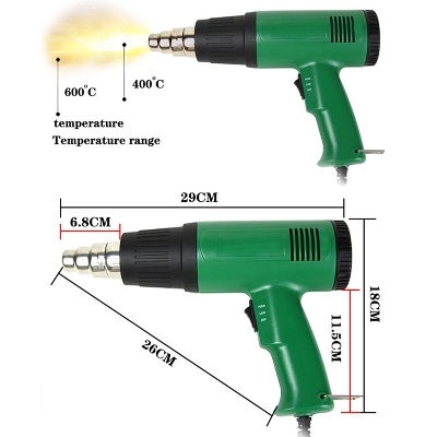 Picture of Heatgun Heavy Duty Dual Temperature Electronic Hotguns (Multicolor)