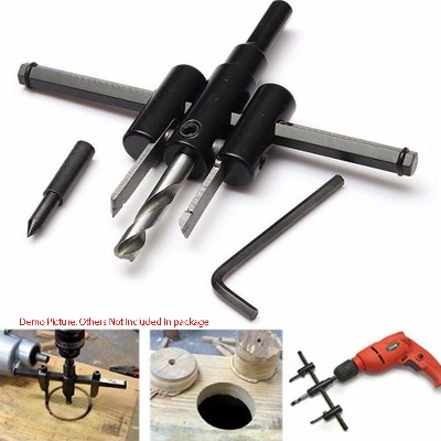 Picture of Adjustable Hole Saw Circle Cutter Drill Bit Kit 30mm-120mm (Multicolor)