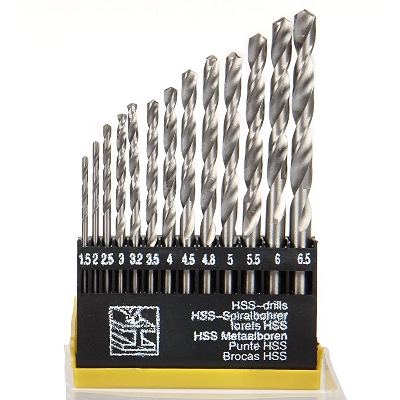 Picture of HSS Drill Bit Set 13 Pieces Drill Bits Set for Wood, Malleable Iron, Aluminum, Plastic (Multicolor)