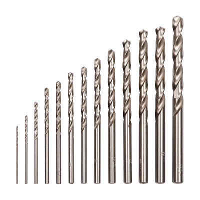 Picture of HSS Drill Bit Set 13 Pieces Drill Bits Set for Wood, Malleable Iron, Aluminum, Plastic (Multicolor)