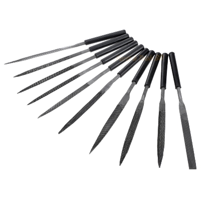 Picture of Needles Files Set (10 Pcs) Includes flat parallel, flat taper, round, half-round, three-square and square files. (Multicolor)