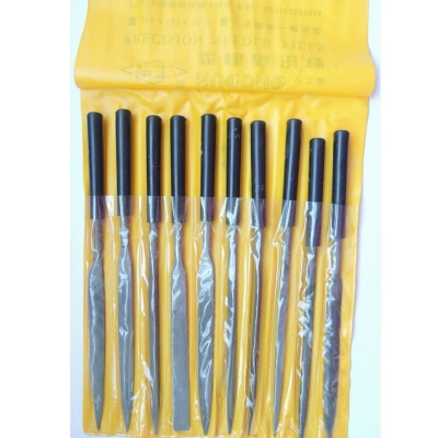 Picture of Needles Files Set (10 Pcs) Includes flat parallel, flat taper, round, half-round, three-square and square files. (Multicolor)