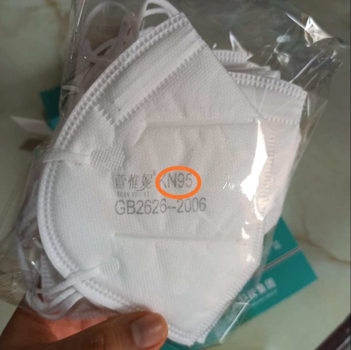 Picture of Original KN95 Protective Mask- Self Priming filter anti -Particulate respirator