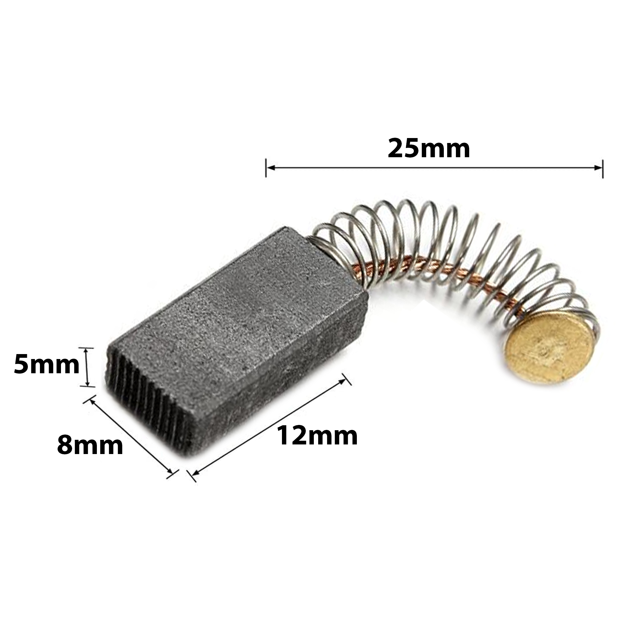 Picture of Carbon Brushes for Electric Motor, Air Blower, Drill, Angel Grander, Circular Saw, Cutting Machine, Replacement Repair Parts - drill machine (Type C)