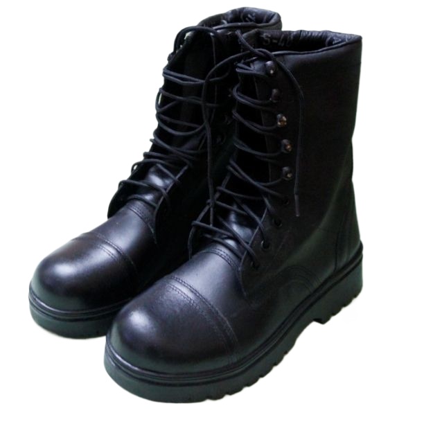 Picture of Leather Long Boots for Men- New Fashion Boots -100% Leather  Black long boots + ( Free Socks )