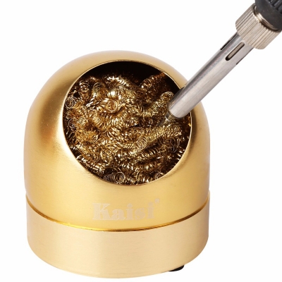 Picture of Soldering Irons Tip Cleaner Brass Wire With Holder Tip Cleaner Kit For Cleaning Solder Irons Tips - Multi Plug (Multicolor)