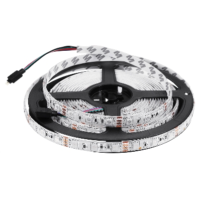 Picture of 16 Color SMD 5050 DC 12V LED Strip Light With Remote Driver 5 Meter RGB Color Fairy Lights for Ceiling Decoration (Multicolor)
