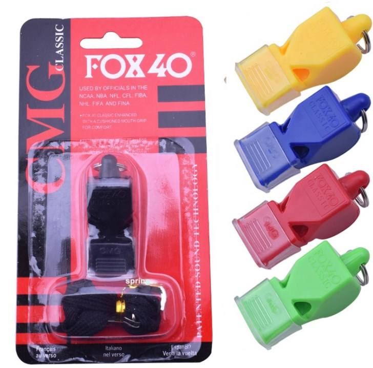 Picture of Fox 40 Classic whistle Key Finder Football Referee Whistle Fox Brand  China Plastic Whistle