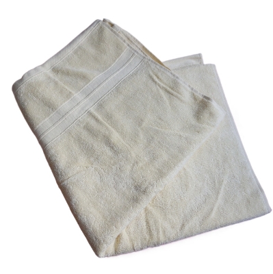 Picture of Bath Towel cream color -100% Cotton Large Bath Towel, 28 in X 57+ Inch Bath Towel - Large Cotton Bath Towel