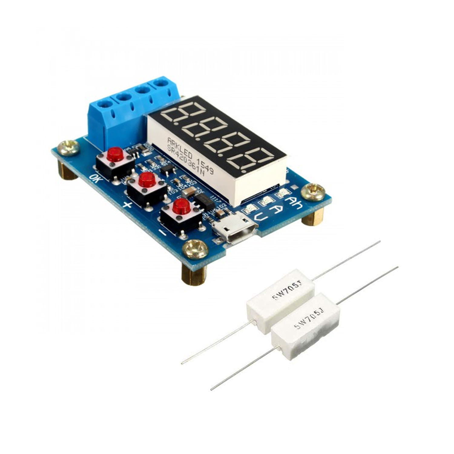 Picture of 3.7Volt Lithium/Laptop Battery Capacity Tester, Authentic Product, Good Quality, With all Accessories HW-586 / ZB2L3 (Multicolor)