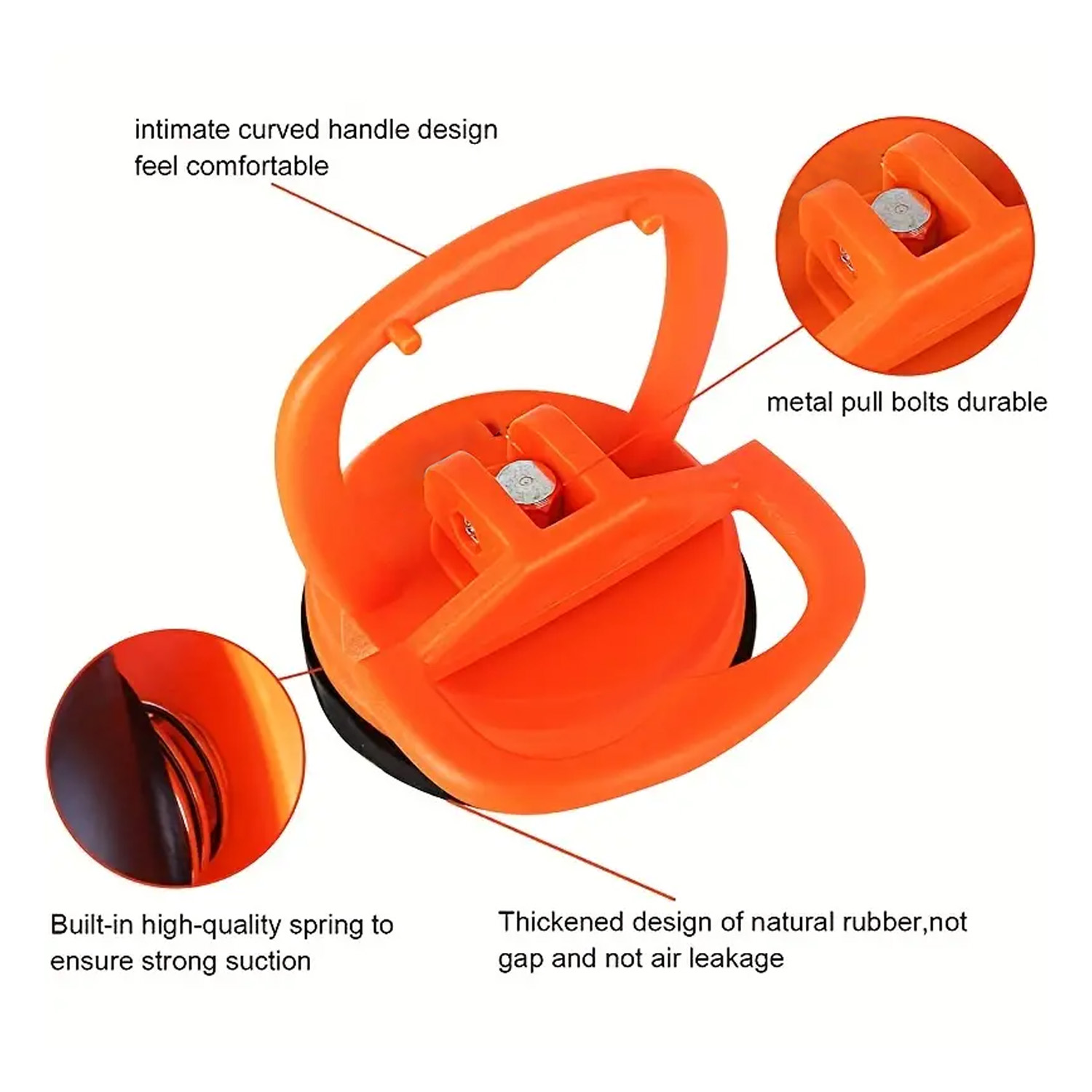 Picture of Heavy Duty Suction Cups - Dent Puller for Car And Electronics, LCD LED OLED TV, Computer Monitor, Tablet Display Opening Tools & Glass installation or replacement Hand Tools (Blue)