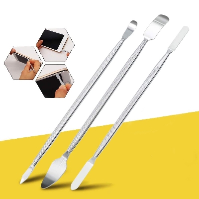 Picture of 3 Pcs Universal Spudger Prying Opening Tool LCD LED OLED TV Computer Laptop Monitor Phone Display Screen Opening Repair Hand Tools (Silver)