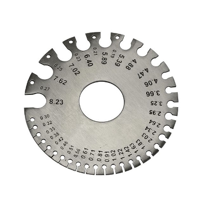 Picture of Round Thickness Wire Gauge Diameter Measurement Instrument Hand Tools (Silver)