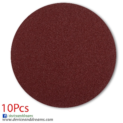 Picture of 4 inch Velcro Sand Disc Velcro Fastgrip Abrasive Paper Sanding discs for Wood, Plastic, Resin, Paint and Metal (10 Pieces) (Multicolor)