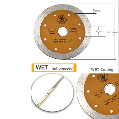 Picture of 4.3 inch Diamond Cutting Disc Tile Cutter Wheel for Tiles Marble Granite Brick Stone & Concrete (Multicolor)
