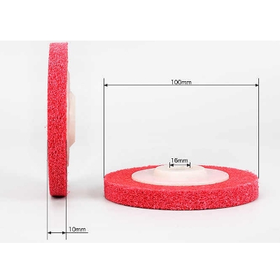 Picture of 4 inch Nylon Fiber Polishing Wheel Sanding Buffing Disc (5 Pieces) (Multicolor)