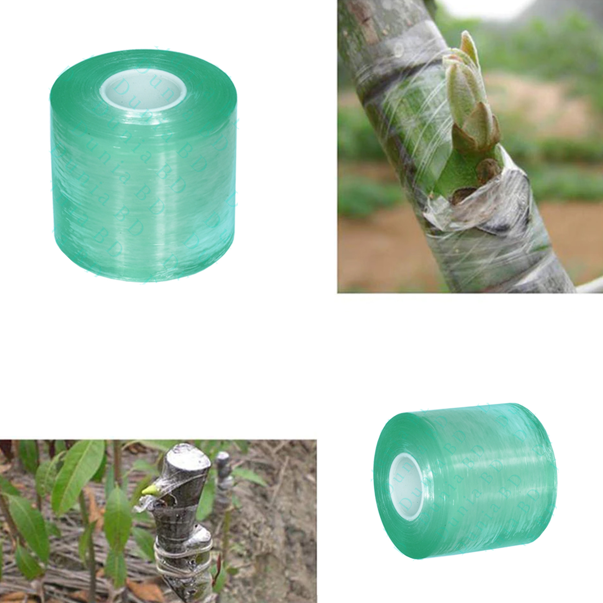 Picture of Grafting Tape for Grafting Plants Stretchable Self Adhesive Film Grafting Tape Garden Grafting LDPE Transparent Stretch film Wrap Roll (CLEAR)