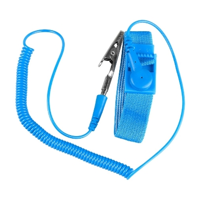 Picture of Anti Shock Wristband Adjustable Anti Static ESD Wrist Strap Discharge Band Grounding Prevent Shock (Blue)