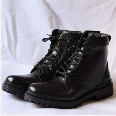 Picture of Leather Zipper black boots - Long black boots for man - Long Fashion boots