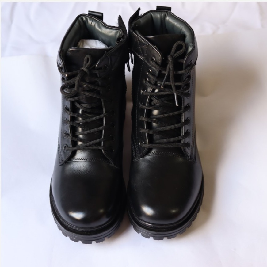 Picture of Leather Zipper black boots - Long black boots for man - Long Fashion boots