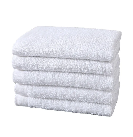 Picture of 100% Cotton Soft Small Hand Napkin Towel on Sale- Soft Face Towel White - 30cm x 30cm