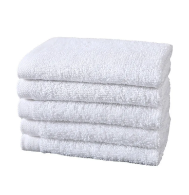 Picture of 100% Cotton Soft Small Hand Napkin Towel on Sale- Soft Face Towel White - 30cm x 30cm
