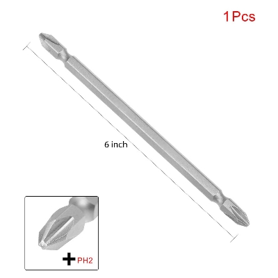 Picture of Double End Magnetic PH2 Phillips Screwdriver Bit (1 Piece) (6inch)