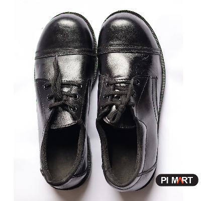 Picture of Safety Shoe - Leather safety shoe for workers - medium quality PVC sole Leather safety shoe- Workers shoe / boots
