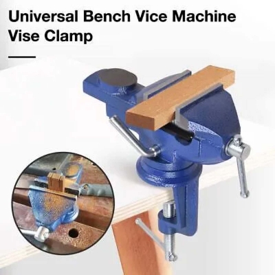 Picture of 2 inch Heavy Duty Work Bench Vice Engineer Jaw Swivel Base Workshop Vise Clamp For Universal Work (2 inch Bench Vice)