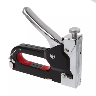 Picture of Heavy-Duty Staple Gun Three Purpose Nail Gun Hand Nail Holder, U-Shaped T-Shaped D-Shaped Staples, Easy to Carry and Adjustable (Staple Nail Gun)