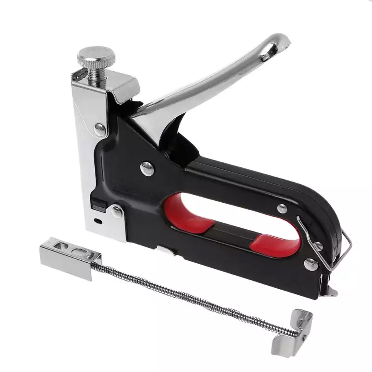 Picture of Heavy-Duty Staple Gun Three Purpose Nail Gun Hand Nail Holder, U-Shaped T-Shaped D-Shaped Staples, Easy to Carry and Adjustable (Staple Nail Gun)