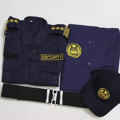 Picture of Guard Pant Shirt full set dress - Security uniform pant shirt  cap belt Bach including