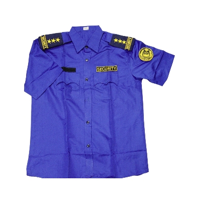 Picture of Security Guard  royal Blue Shirt - Security Guard uniform - Security Guard dress shirt &  Bach, solder, logo No Ratings