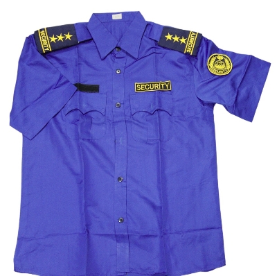 Picture of Security Guard  royal Blue Shirt - Security Guard uniform - Security Guard dress shirt &  Bach, solder, logo No Ratings