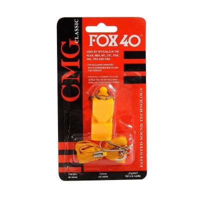 Picture of New Fox 40 Classic Whistle with Lanyard- Emergency Referee Fox Whistle