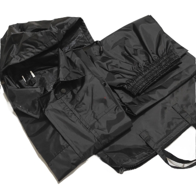 Picture of Biker 100% waterproof Rain Suit -Solid Men two part Raincoat - Double Layer Waterproof rain jacket with premium Bag -