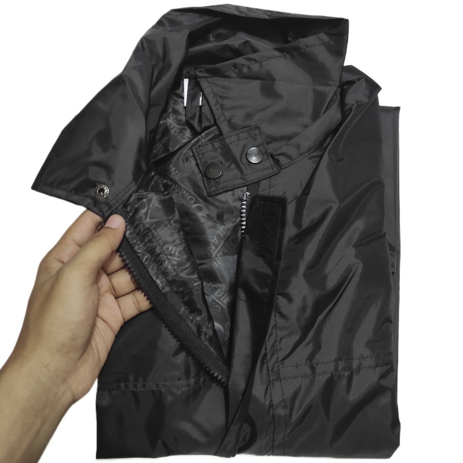 Picture of Biker 100% waterproof Rain Suit -Solid Men two part Raincoat - Double Layer Waterproof rain jacket with premium Bag -