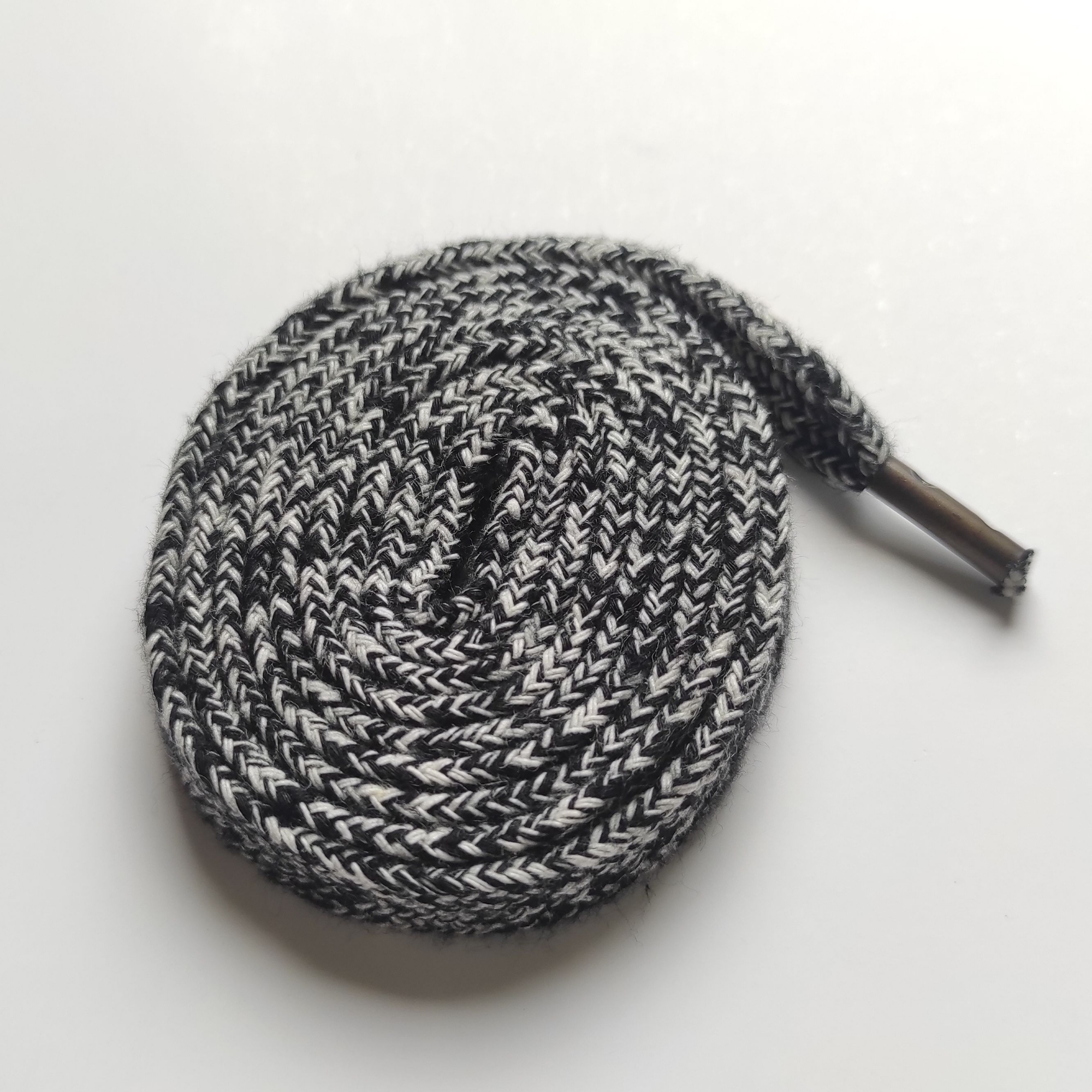 Picture of Black And White large replacement sneaker Lace - Boot Lace 50inch+