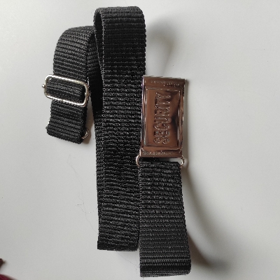 Picture of Security Belt for security guard - Fabric Nylon Belt for man Blackand metal bokless