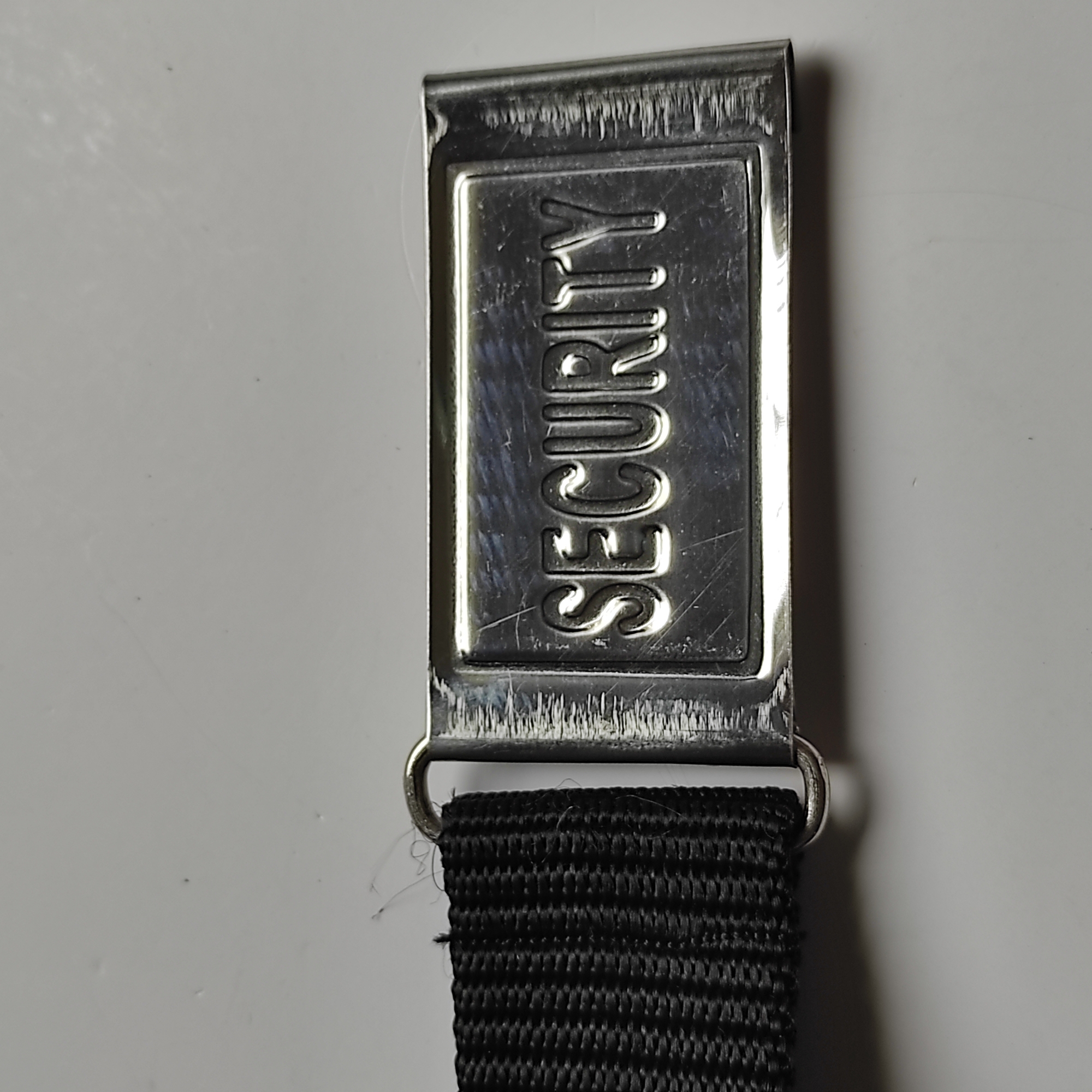 Picture of Security Belt for security guard - Fabric Nylon Belt for man Blackand metal bokless