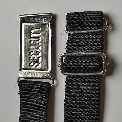 Picture of Security Belt for security guard - Fabric Nylon Belt for man Blackand metal bokless