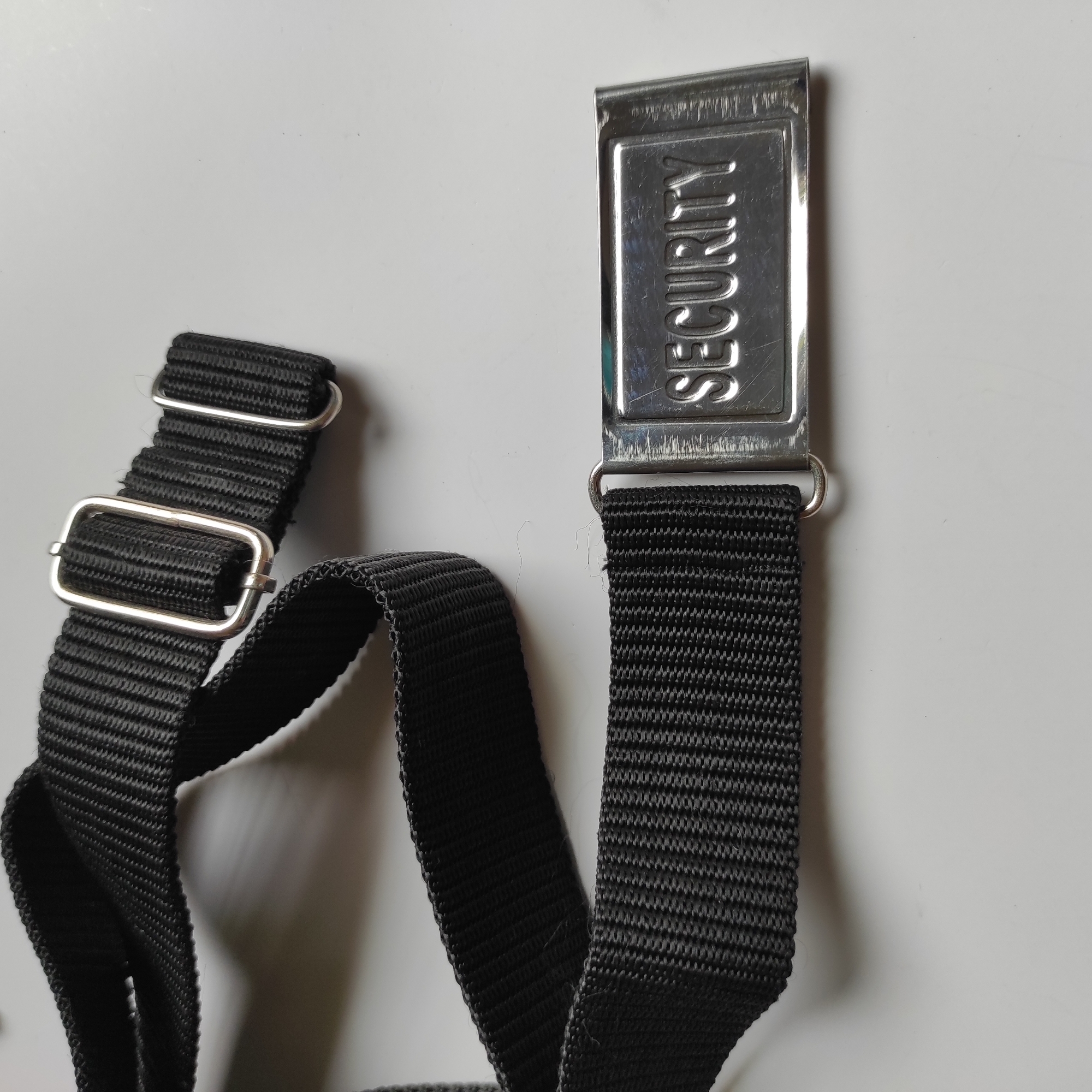 Picture of Security Belt for security guard - Fabric Nylon Belt for man Blackand metal bokless