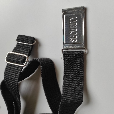 Picture of Security Belt for security guard - Fabric Nylon Belt for man Blackand metal bokless