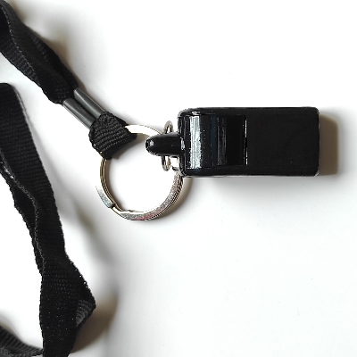 Picture of Whistle and lanyard - plastic whistle for guard , refry, on emergency -2024