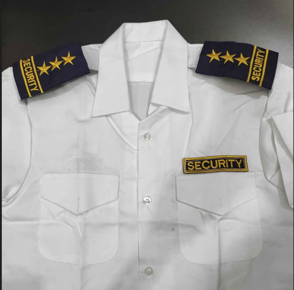 Picture of security guard dress- security guard uniforms - Security guard uniform full set - Black & White security dress for Guard