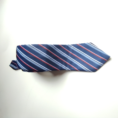 Picture of Navy Blue Stripe Silk Ties for Men - men's tie formal tie for office person
